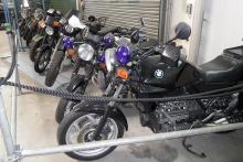 BMW K 75; BMW R 80; BMW R 65 GS; MZ 500 RA; ETZ 250/A; TS 250/1A