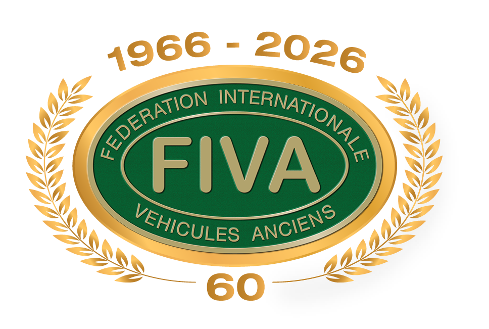 FIVA 60th Anniversary Logo - Fédération Internationale des Véhicules Anciens