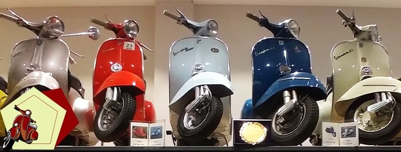 Our Vespa motorcycles