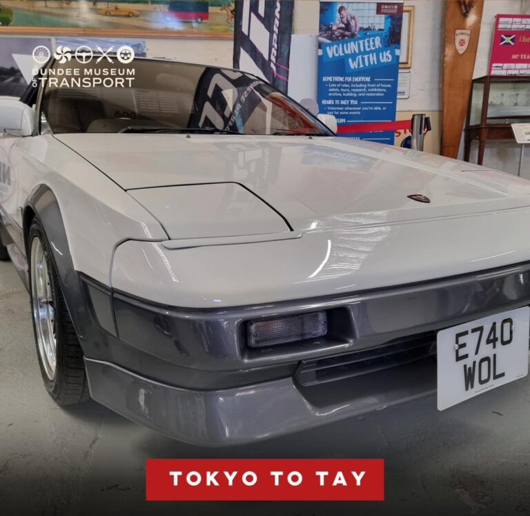 1988 Toyota MR2 Lands at Dundee Museum of Transport