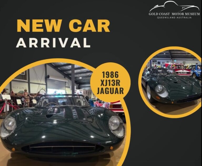 Gold Coast Motor Museum Displays Jaguar XJ13R Jaguar