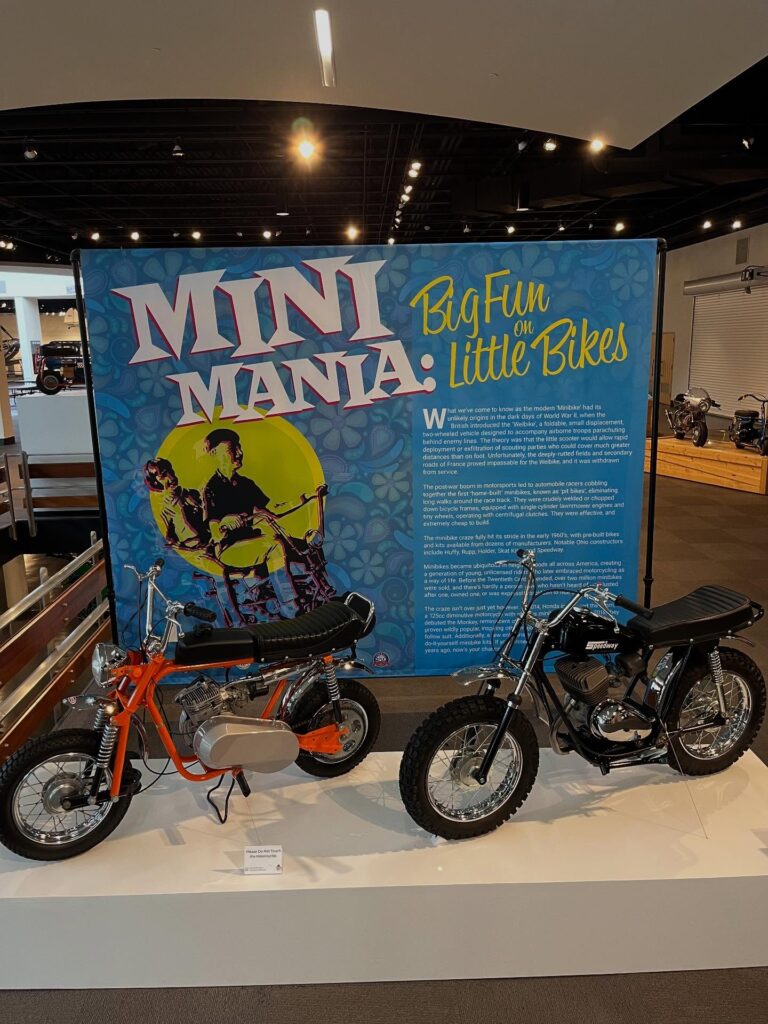 “Mini Mania! Big Fun on Little Bikes” Exhibition Opens at Crawford Auto-Aviation Museum