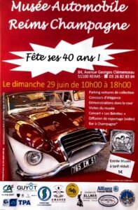Musée Automobile Reims Champagne To Celebrate 40th Anniversary on 29 June