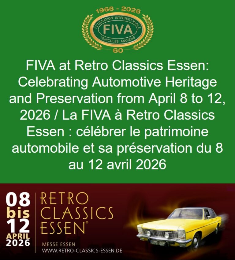 FIVA at Retro Classics Essen: Celebrating Automotive Heritage and Preservation