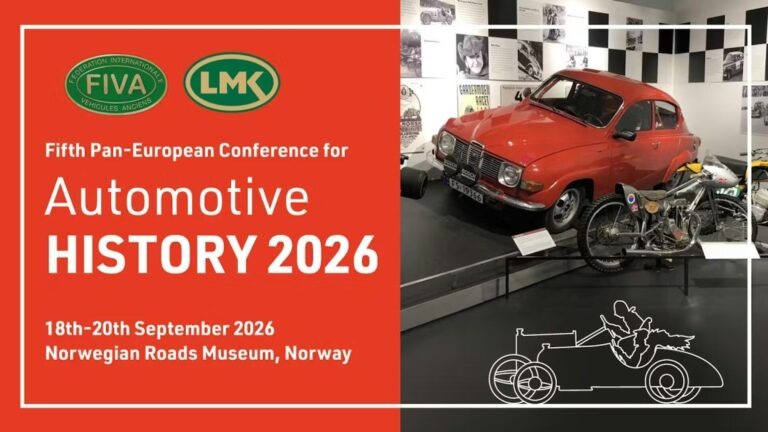 FIVA Presentes The 5th European Conference for Automotive History – Norway 2026