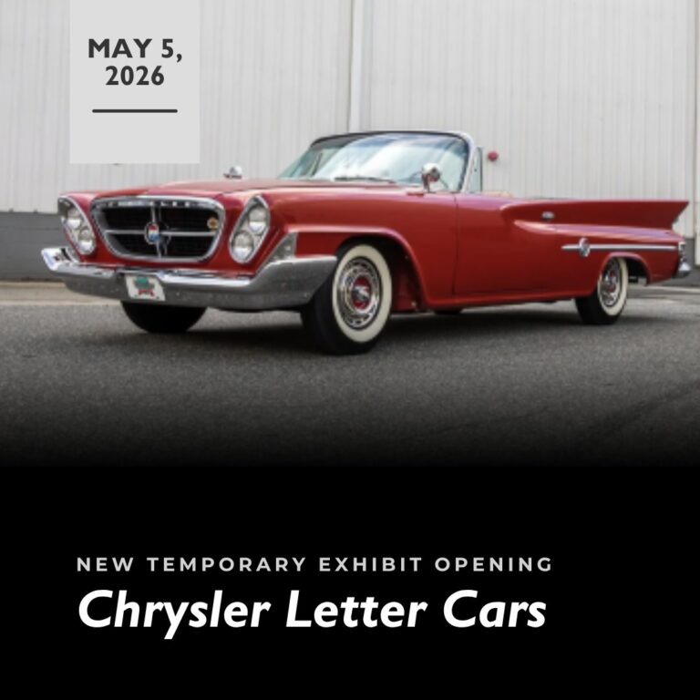 Savoy Automobile Museum’s New Temporary Exhibit Dedicated to Chrysler Letter Cars
