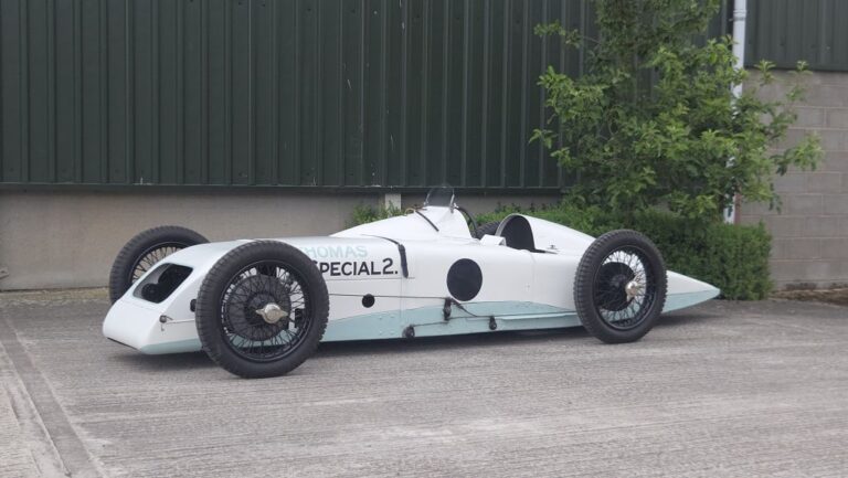 Brooklands Welcomes Home Legenadry Thomas ‘Flatiron’ Special for Grand Prix Centenary Celebration