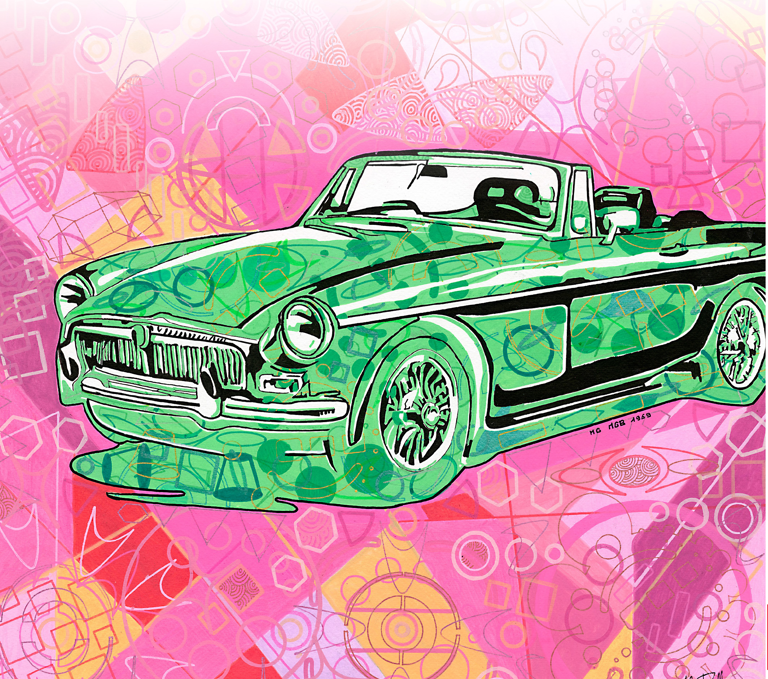 Motoring Blueprints Transformed Into Contemporary Art Go On Show At Beaulieu