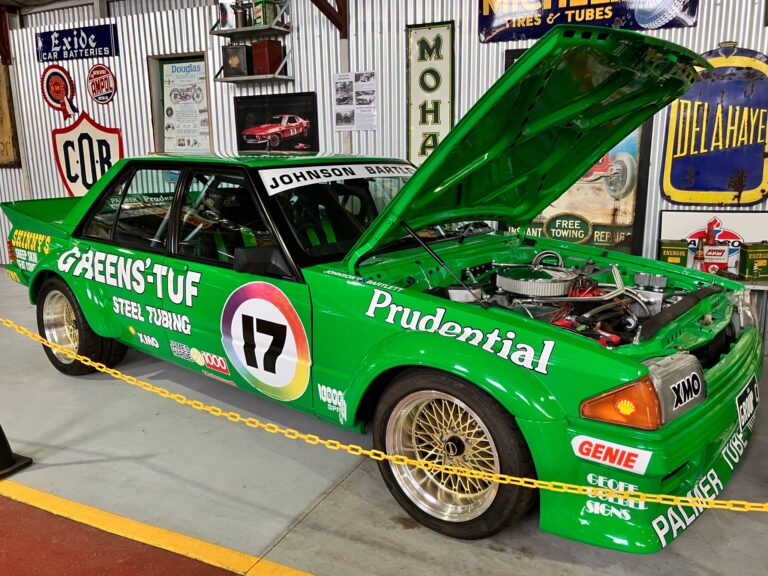 Dick Johnson Greens’ Tuf XE Falcon (Replica) Arrives at Gilbert’s Motor Museum