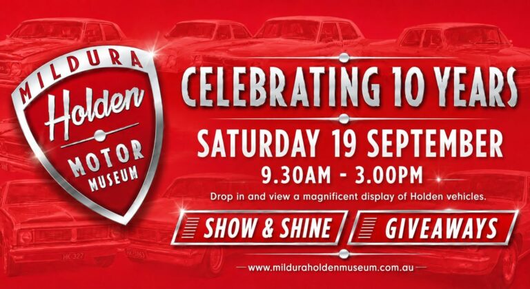 Mildura Holden Motor Museum Is Turning 10 Years Old