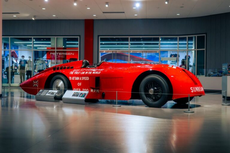 ‘L.A. display’ as World Land Speed Sunbeam 1000hp arrives at Petersen Automotive Museum