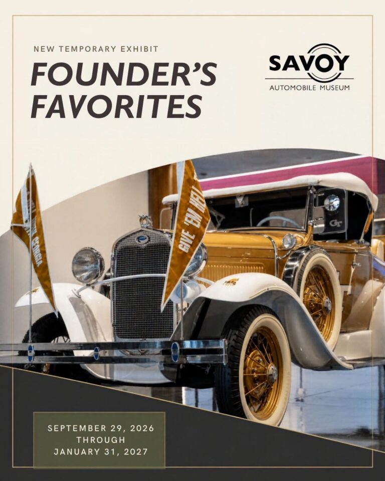 New Temporary Exhibit Opens at Savoy Automobile Museum
